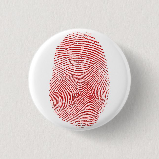 Badge Rond 2,50 Cm Bouton d'album d'empreintes digitales (Devant)