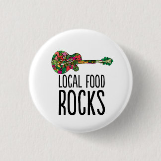 Badge Rond 2,50 Cm Bouton d'alimentation locale de Rockin