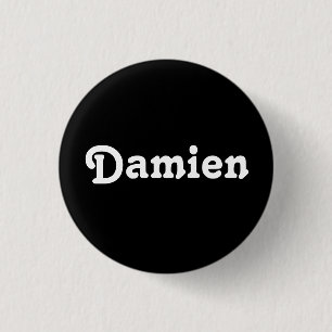 Badge Rond 2,50 Cm Bouton Damien