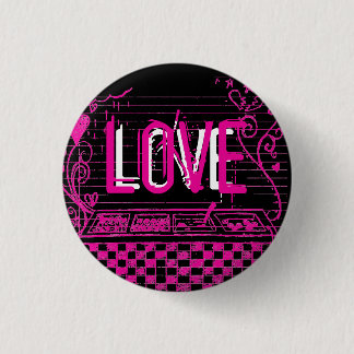 Badge Rond 2,50 Cm Bouton d'amour