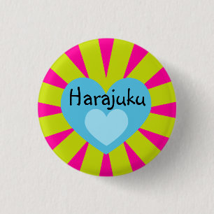 Badge Rond 2,50 Cm Bouton d'amour de Harajuku