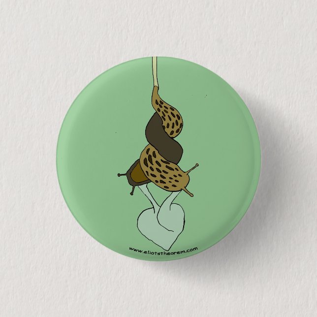 Badge Rond 2,50 Cm Bouton d'amour de lingot (Devant)