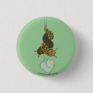 Badge Rond 2,50 Cm Bouton d'amour de lingot