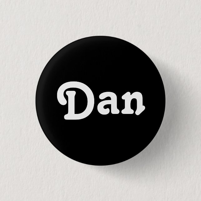 Badge Rond 2,50 Cm Bouton Dan (Devant)