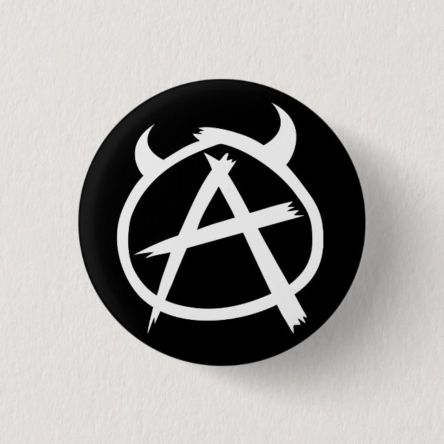 Badge Rond 2,50 Cm Bouton d'anarchie (Devant)
