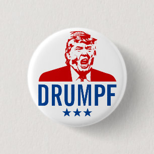 Badge Rond 2,50 Cm Bouton d'Anti-Atout : "DRUMPF "