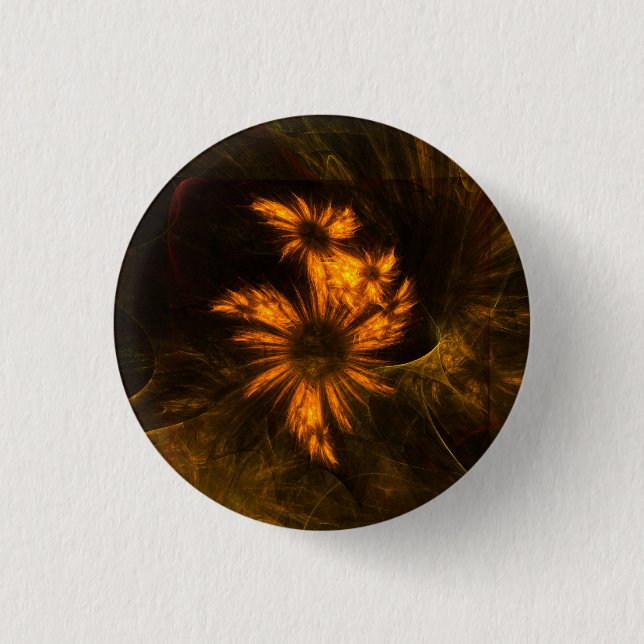 Badge Rond 2,50 Cm Bouton d'art Abstrait du jardin mystique (rond) (Devant)