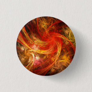 Badge Rond 2,50 Cm Bouton d'art Abstrait Firestorm Nova (rond)
