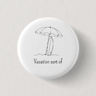 Badge Rond 2,50 Cm Bouton d'art en ligne de plage personnalisé Vaca
