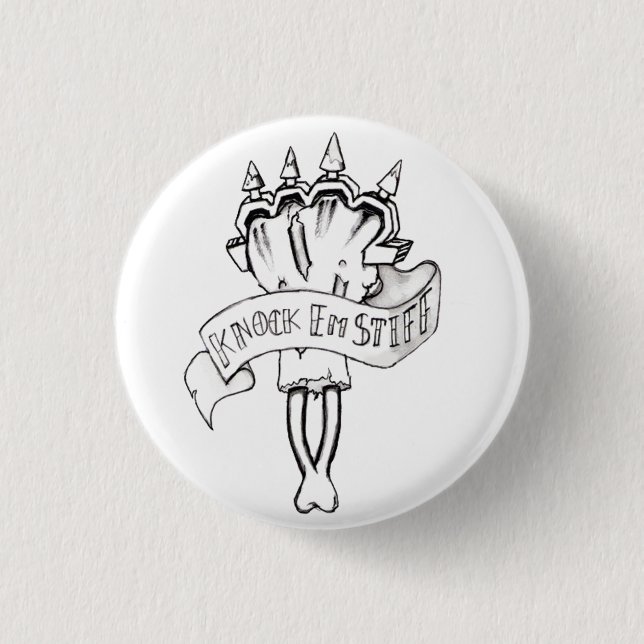 Badge Rond 2,50 Cm Bouton d'articulation en laiton (Devant)