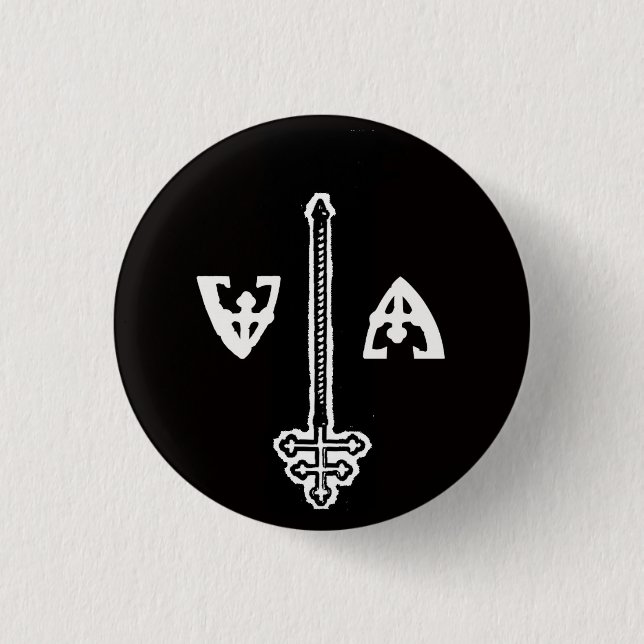 Badge Rond 2,50 Cm Bouton d'assassins de Vatican (Devant)