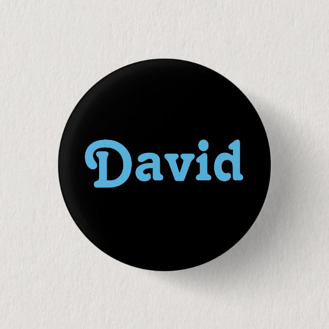 Badge Rond 2,50 Cm Bouton David (Devant)