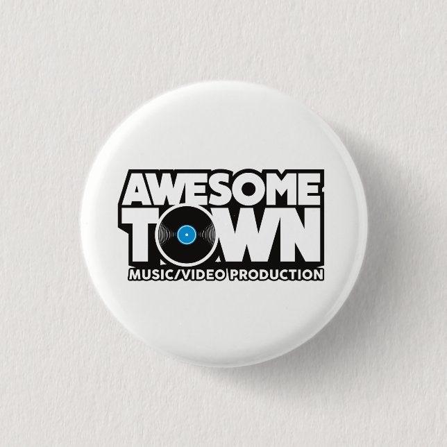 Badge Rond 2,50 Cm Bouton d'Awesometown (Devant)