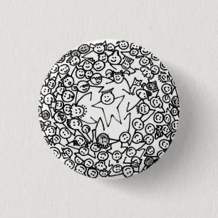 Badge Rond 2,50 Cm Bouton de 101 amis