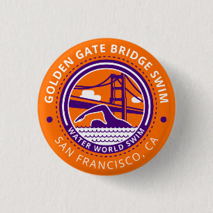 Badge Rond 2,50 Cm Bouton de bain de golden gate bridge