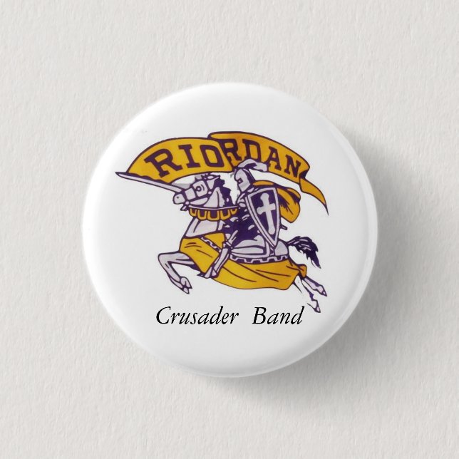 Badge Rond 2,50 Cm Bouton de bande de croisé (Devant)