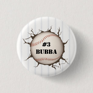 Badge Rond 2,50 Cm Bouton de baseball personnalisé