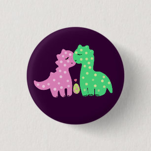 Badge Rond 2,50 Cm Bouton de "beau Dinos"