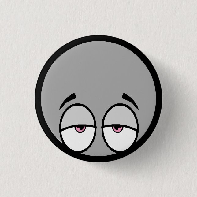 Badge Rond 2,50 Cm Bouton de bébé d'apathie (Devant)