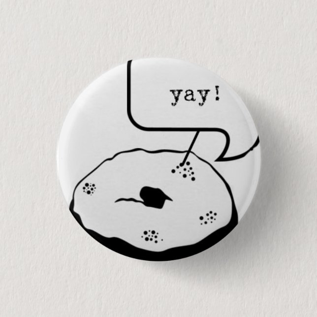 Badge Rond 2,50 Cm Bouton de beignet (Devant)