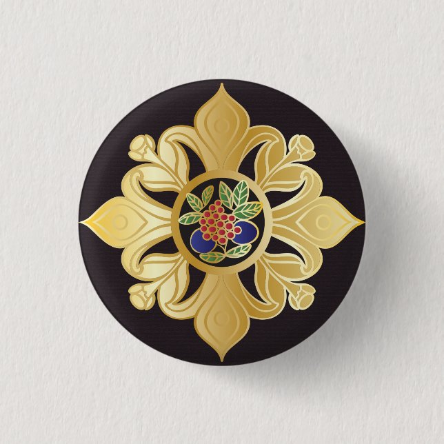 Badge Rond 2,50 Cm Bouton de bijoux Mah Jongg (Devant)