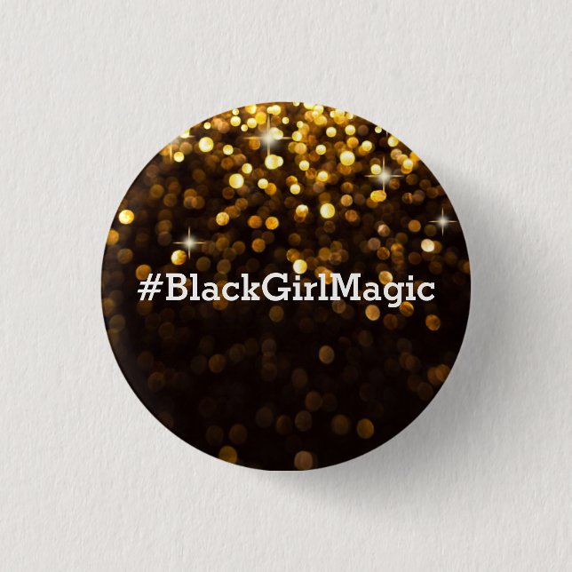 Badge Rond 2,50 Cm Bouton de BlackGirlMagic (Devant)