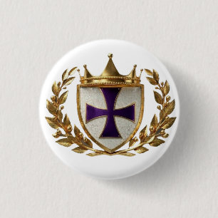 Badge Rond 2,50 Cm Bouton de blason EOC
