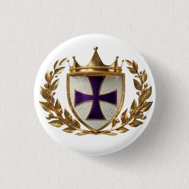 Badge Rond 2,50 Cm Bouton de blason EOC (Devant)