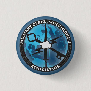 Badge Rond 2,50 Cm Bouton de bleu de MCPA
