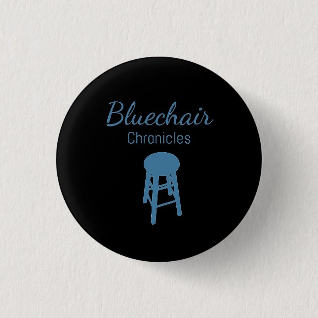 Badge Rond 2,50 Cm Bouton de Bluechair (Devant)