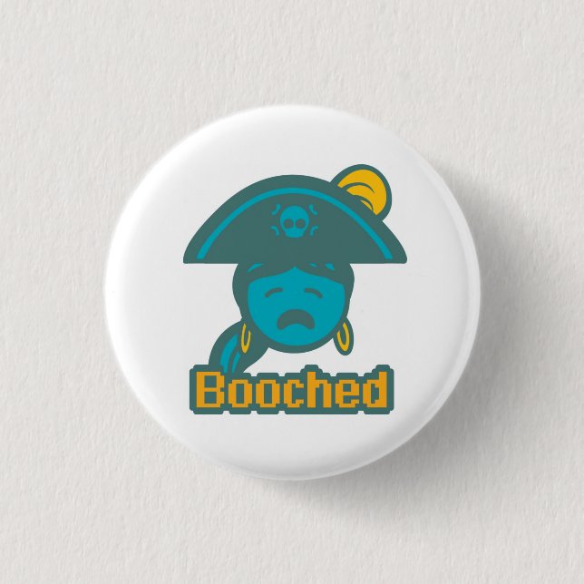 Badge Rond 2,50 Cm Bouton de Booched (Devant)