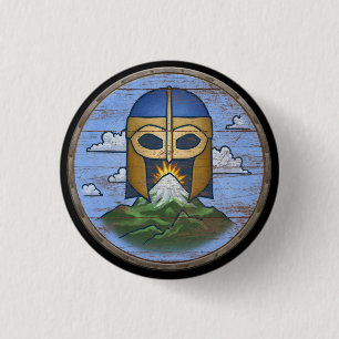 Badge Rond 2,50 Cm Bouton de bouclier de Viking - le Valhöll