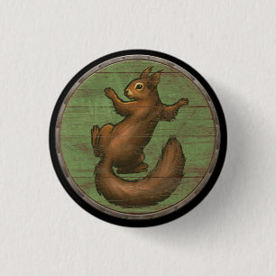 Badge Rond 2,50 Cm Bouton de bouclier de Viking - Ratatoskr