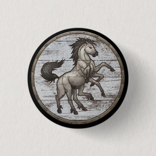 Badge Rond 2,50 Cm Bouton de bouclier de Viking - Sleipnir