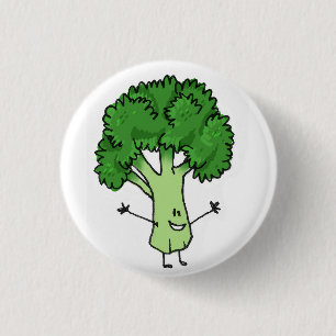 Badge Rond 2,50 Cm Bouton de brocoli