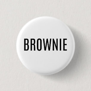 Badge Rond 2,50 Cm Bouton de "brownie"