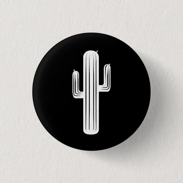 Badge Rond 2,50 Cm Bouton de cactus (Devant)
