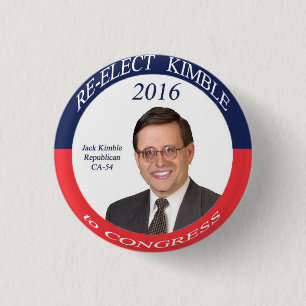 Badge Rond 2,50 Cm Bouton de campagne de Kimble 2016