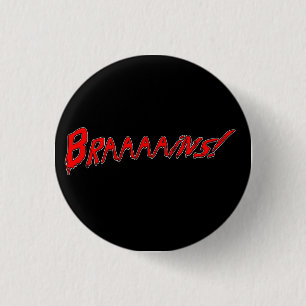 Badge Rond 2,50 Cm Bouton de cerveaux