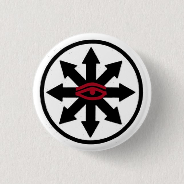 Badge Rond 2,50 Cm Bouton de chaos (Devant)