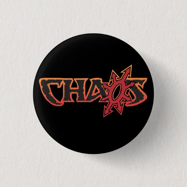 Badge Rond 2,50 Cm Bouton de chaos (Devant)