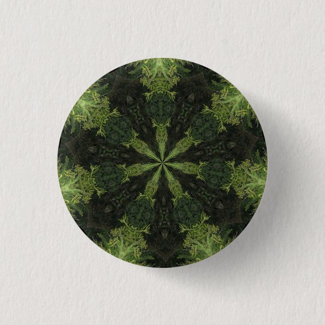 Badge Rond 2,50 Cm Bouton de chaos de jungle (Devant)