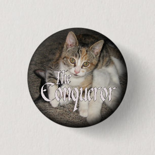 Badge Rond 2,50 Cm "Bouton de chaton du conquérant"