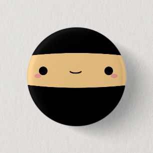 Badge Rond 2,50 Cm Bouton de Chibi Ninja