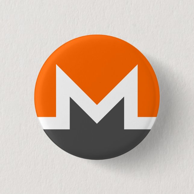 Badge Rond 2,50 Cm Bouton de chiffrement Monero (XMR) (Devant)