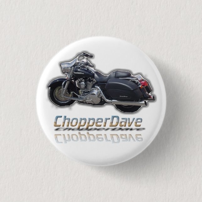 Badge Rond 2,50 Cm Bouton de ChopperDave (Devant)