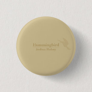 Badge Rond 2,50 Cm Bouton de colibri