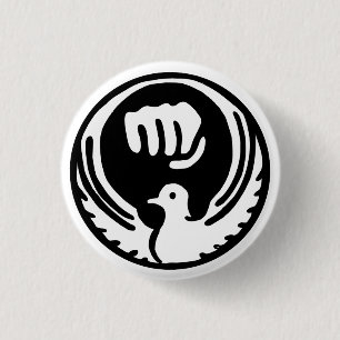 Badge Rond 2,50 Cm Bouton de colombe de paix