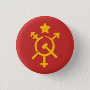Badge Rond 2,50 Cm Bouton de communisme de transport