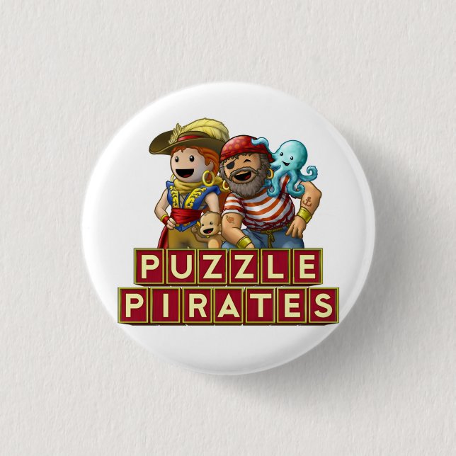Badge Rond 2,50 Cm Bouton de copains de pirate (Devant)